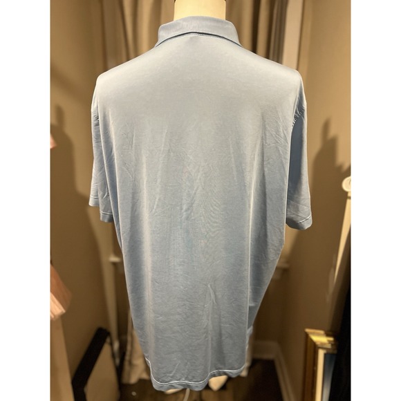 Peter Millar Summer Comfort Xl Polo Golf Shirt Blue - Picture 3 of 4